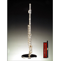 Silver Flute Miniature with Stand & Case 5.5"H